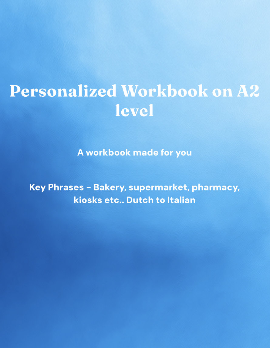 Example workbook overview