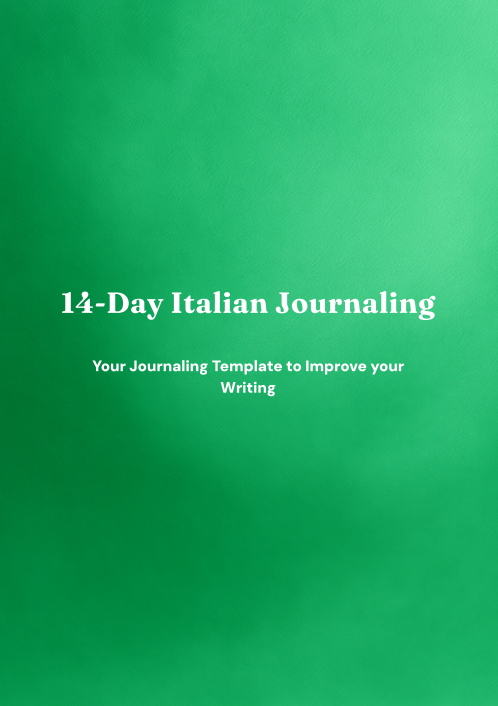 14-Day Italian Journaling Template preview